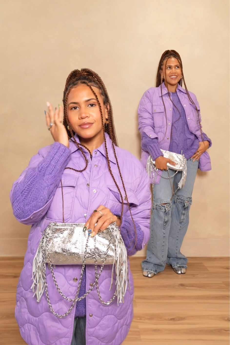 Purple me cozy this season 