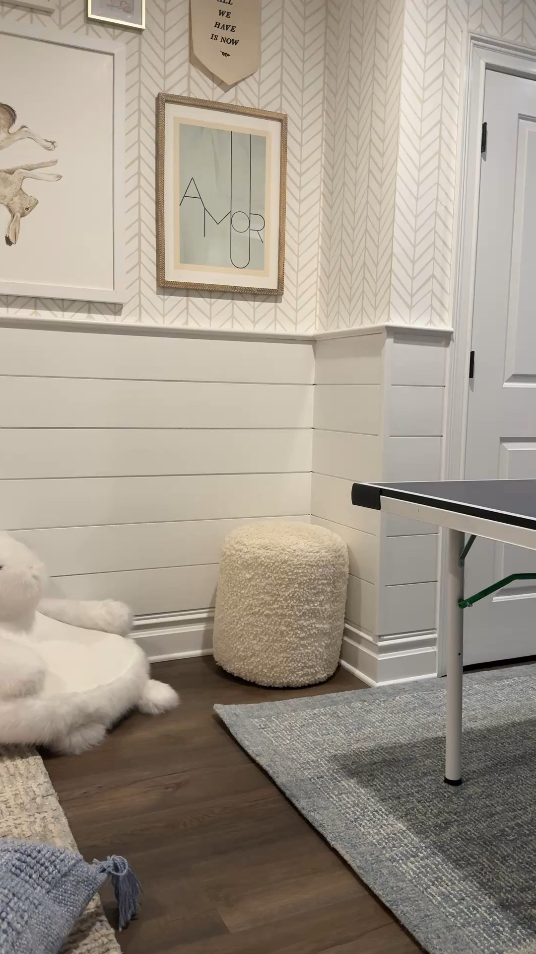 It’s a playroom…. why not have fun with it?! 

We moved our ping pong table down to this corner of the basement full-time and I found the PERFECT rug from Loloi x Joanna Gaines to ground the space (and it’s on sale today for Amazon’s Spring Sale!!) 

Linking everything you see here (wallpaper, art, frames) along with this gorgeous rug and others that are included in the sale!

#LTKKids #LTKHome #LTKSaleAlert