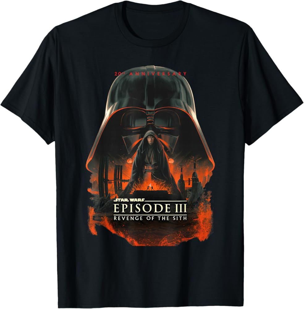 Star Wars 20th Anniversary Episode III Epic Big Chest Poster T-Shirt | Amazon (US)