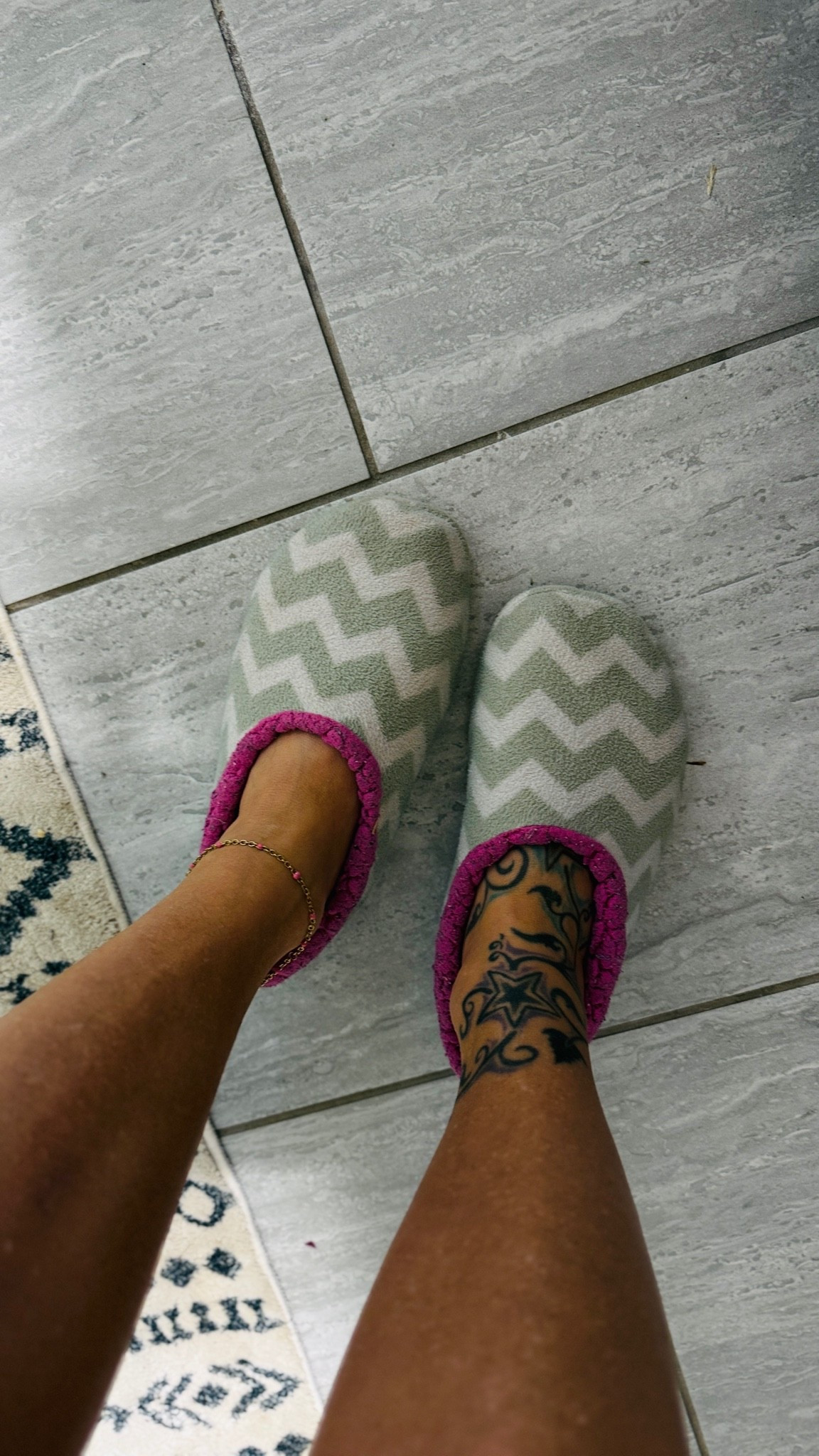 12 YEARS. 🤯
I have worn these Snoozies around the house almost DAILY for 12 freaking years and LOOK AT THEM. 😂 At this point they deserve their own review. They’re basically a slipper/sock hybrid, they’re washable, and apparently indestructible. Mine are obviously an old print, so I linked the current Snoozies styles I could find below.

#LTKmomlife #LTKmorningroutine #LTKstorytime