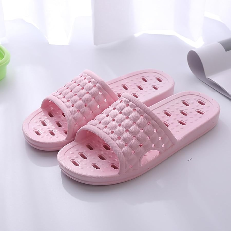 Bath Slippers with Drainage Holes, Quick-Drying Non-Slip Slippers for Home, Dormitory, Bathroom -... | Amazon (US)