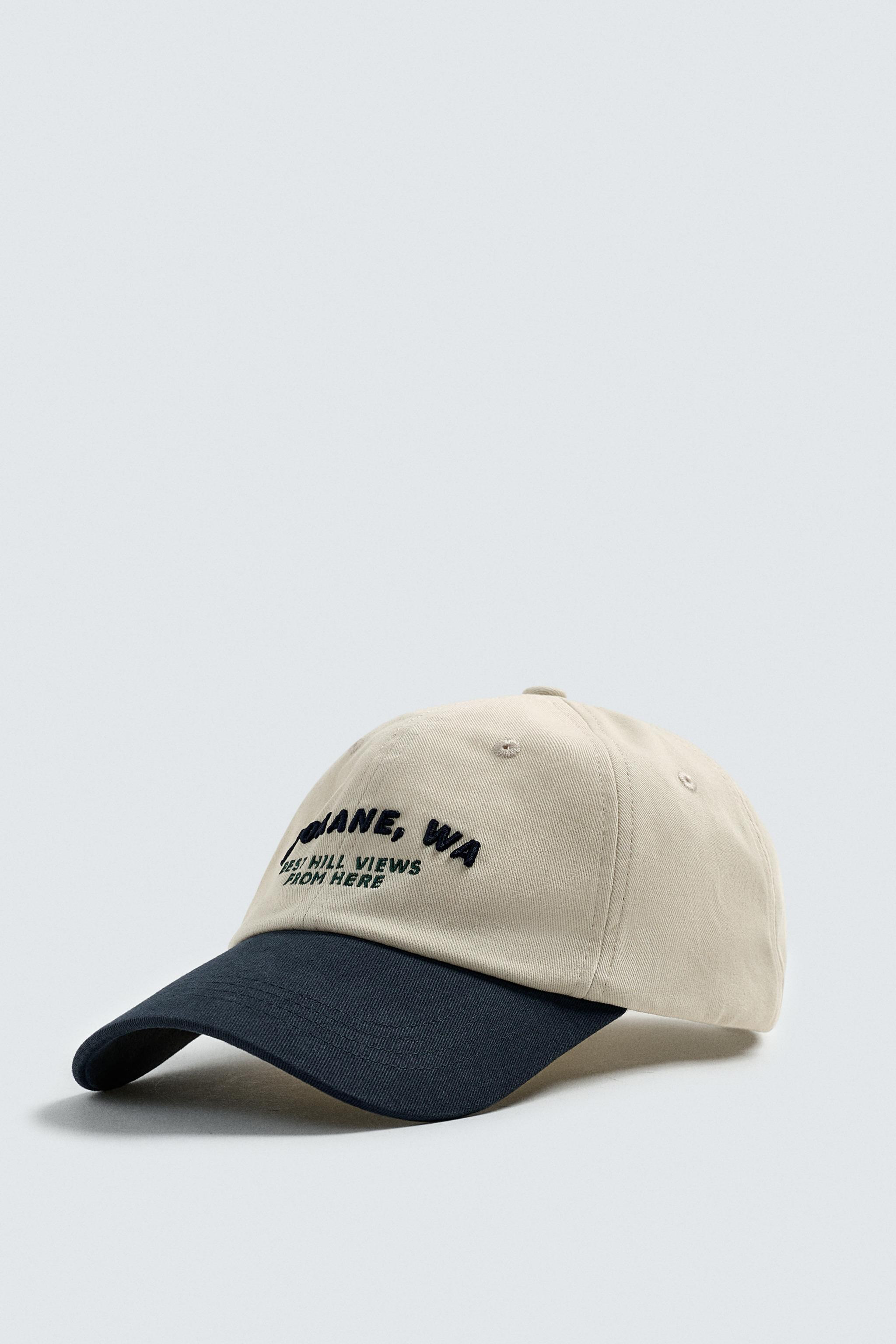 EMBROIDERED TEXT CAP | Zara US