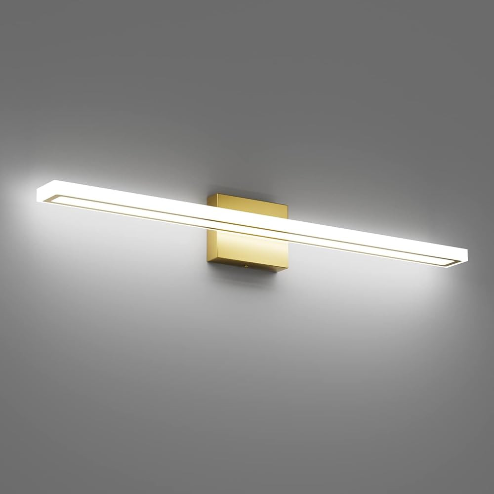 Ralbay 31.5inch Gold Modern LED Vanity Light Fixtures for Bathroom, Gold Bathroom Vanity Light Ba... | Amazon (US)