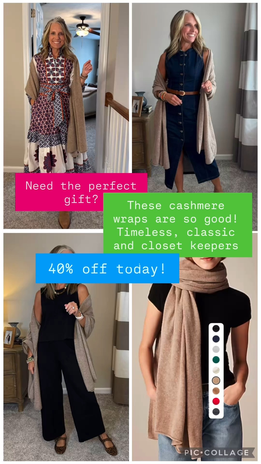  I’ve got the perfect gift idea!!! A cashmere wrap. Use it as a shawl, scarf or travel blanket/wrap. Perfect for the woman who steady has everything 

#LTKOver40 #LTKGiftGuide #LTKCyberWeek