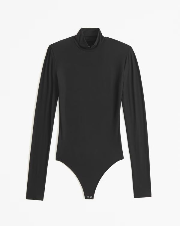 Women's Soft Matte Seamless Long-Sleeve Mockneck Bodysuit | Women's Tops | Abercrombie.com | Abercrombie & Fitch (US)