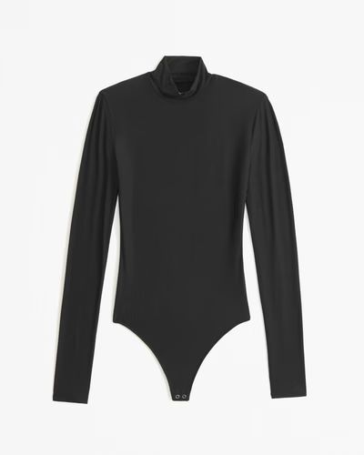 Soft Matte Seamless Long-Sleeve Mockneck Bodysuit | Abercrombie & Fitch (UK)