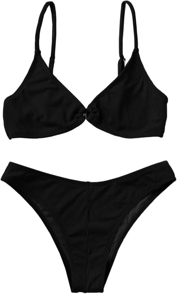 SOLY HUX Women's Color Block Bikini Bathing Suit 2 Piece Swimsuits | Amazon (US)