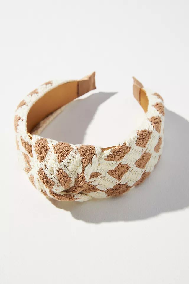 Top-Knot Checker Crochet Head Band | Anthropologie (US)