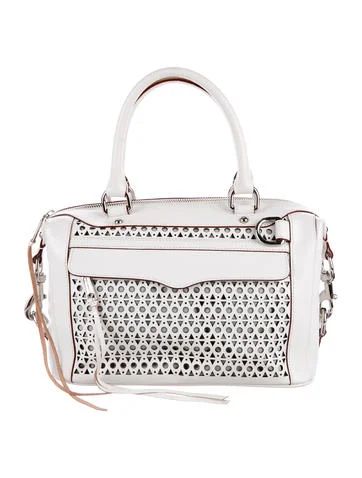 Rebecca Minkoff Laser Cut Leather MAB Satchel w/ Tags | The Real Real, Inc.