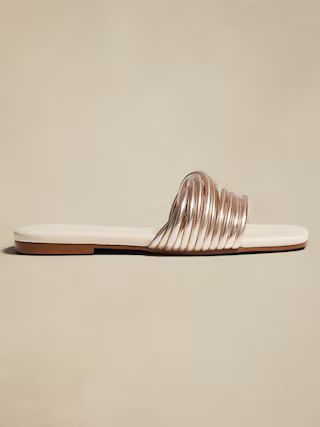 Twisted Strappy Leather Sandal | Banana Republic Factory