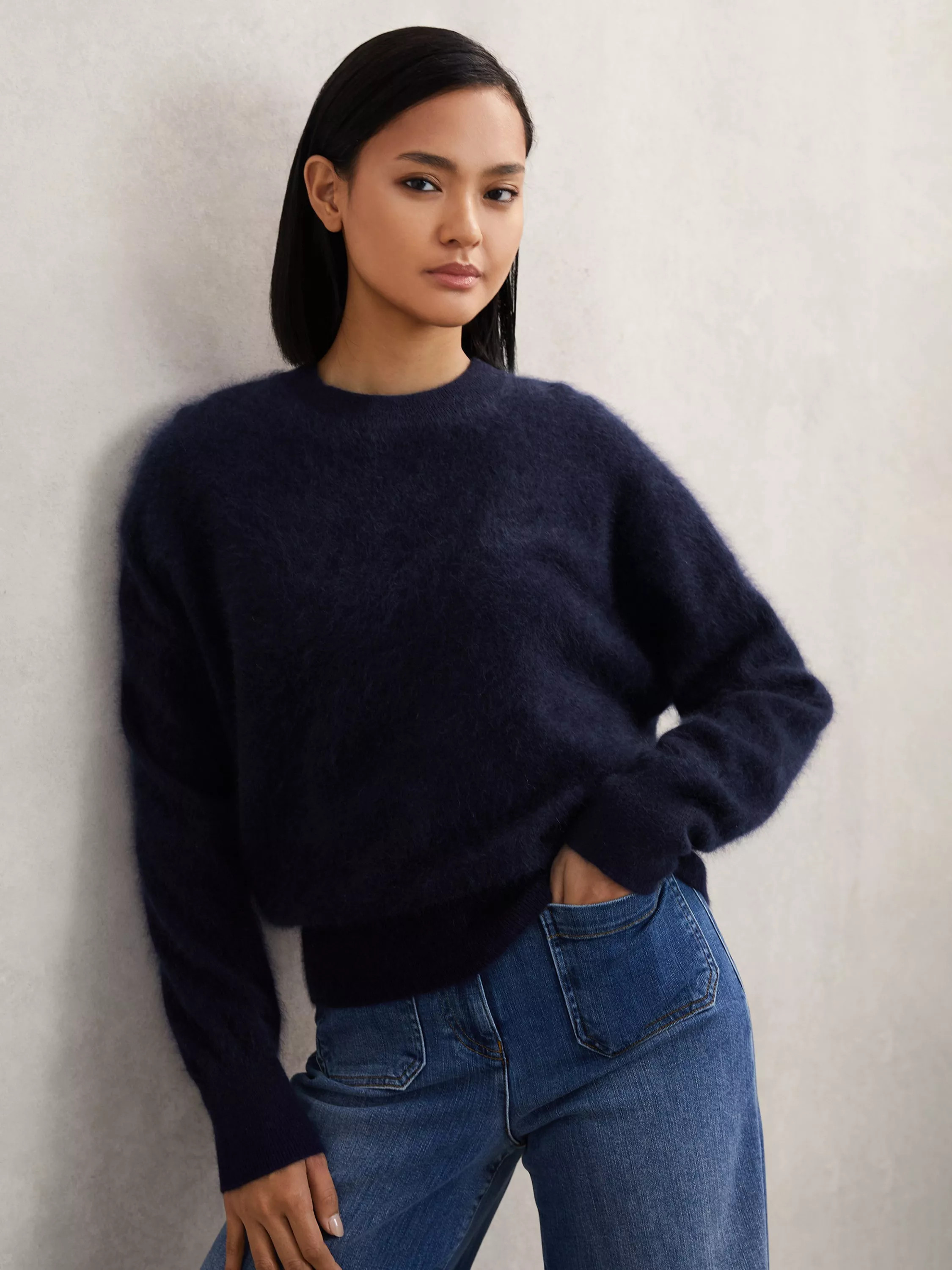 Reiss Misha Pure Cashmere Crew Neck Jumper | John Lewis (UK)