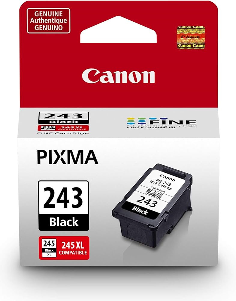 Canon PG-243 Genuine Black Ink Cartridge, Compatible with iP2820, MX492, MG2420/2520/2920/2922/29... | Amazon (US)