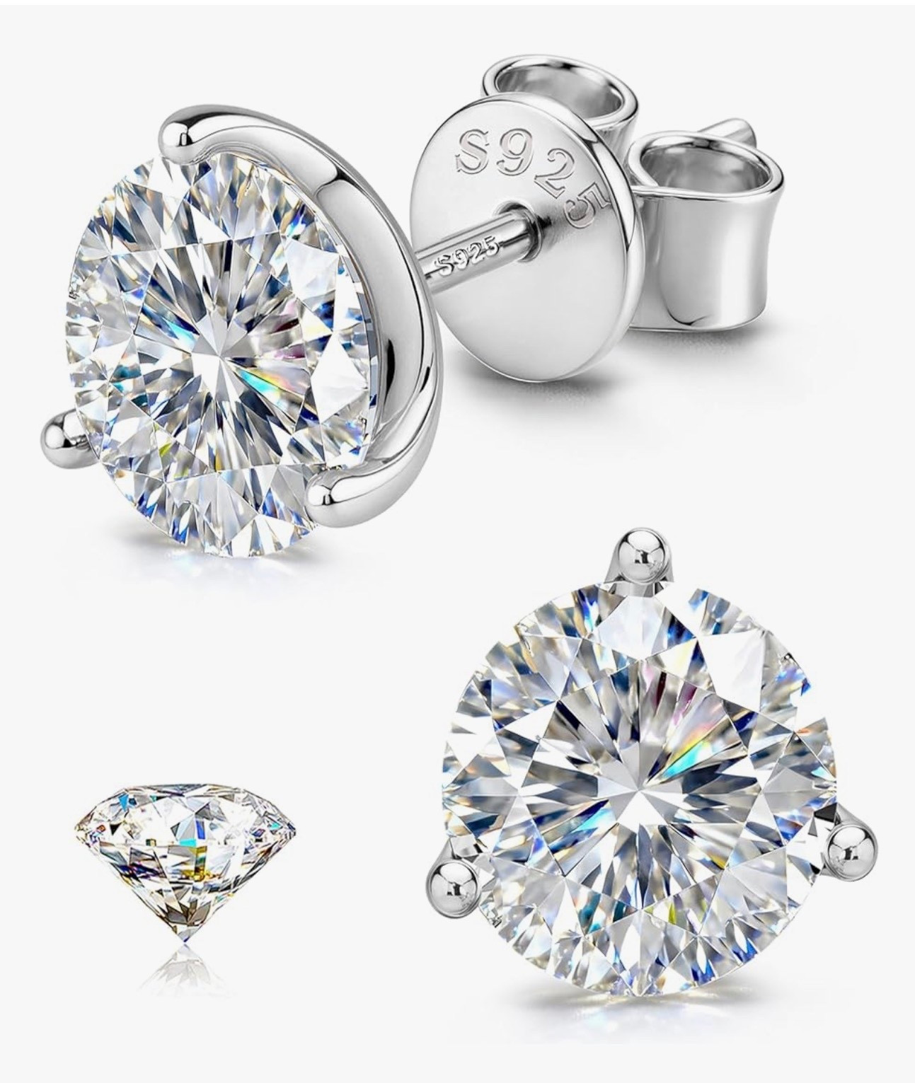 Moissanite Earrings Studs : 18K Gold Plated S925 Sterling Silver Stud Earring for Women Men Moissanite Jewelry Hypoallergenic Brilliant Round Cut D

#LTKootd #LTKWorkwear #LTKspringtrends