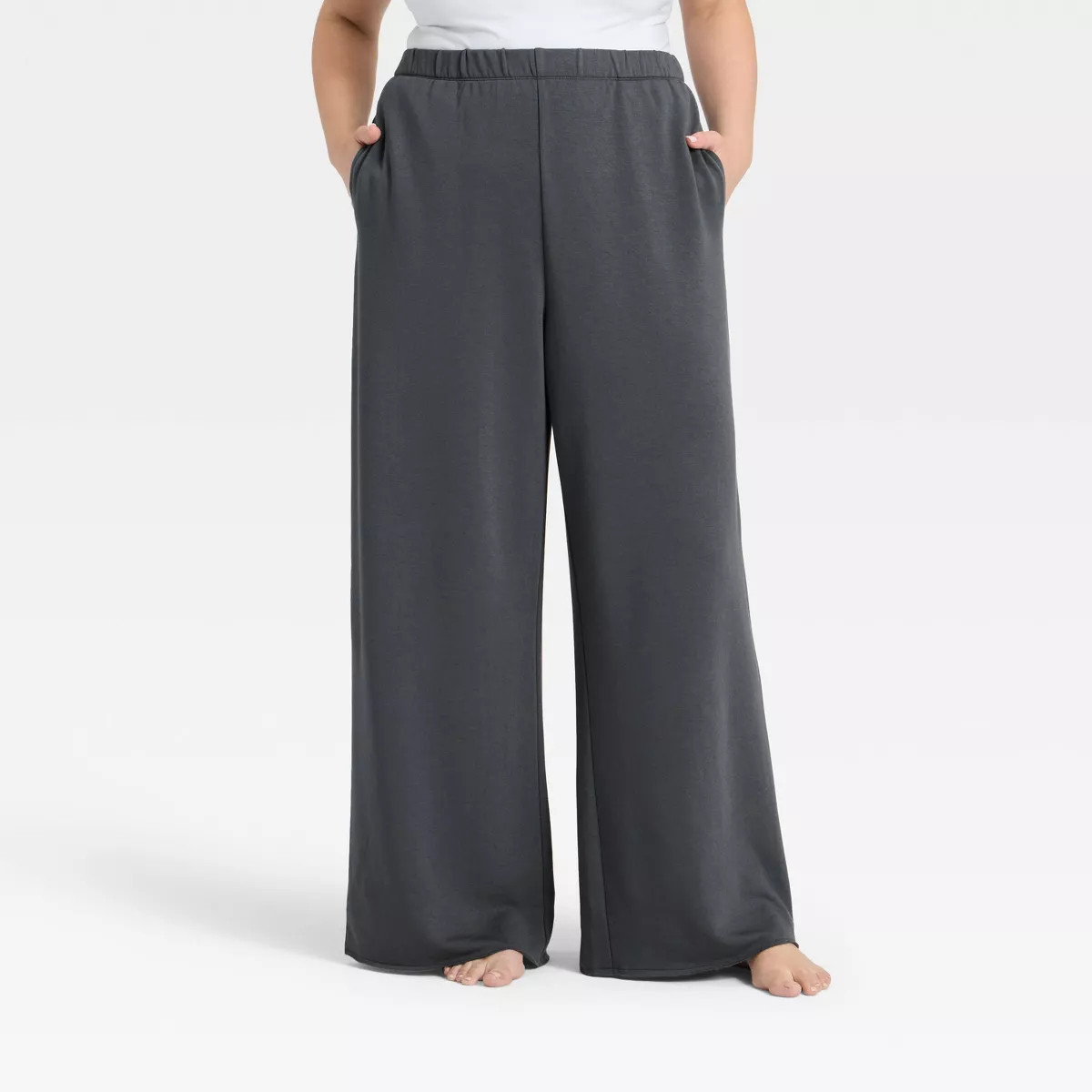 Women's French Terry Fleece Wide Leg Lounge Pants - Wild Fable™ | Target