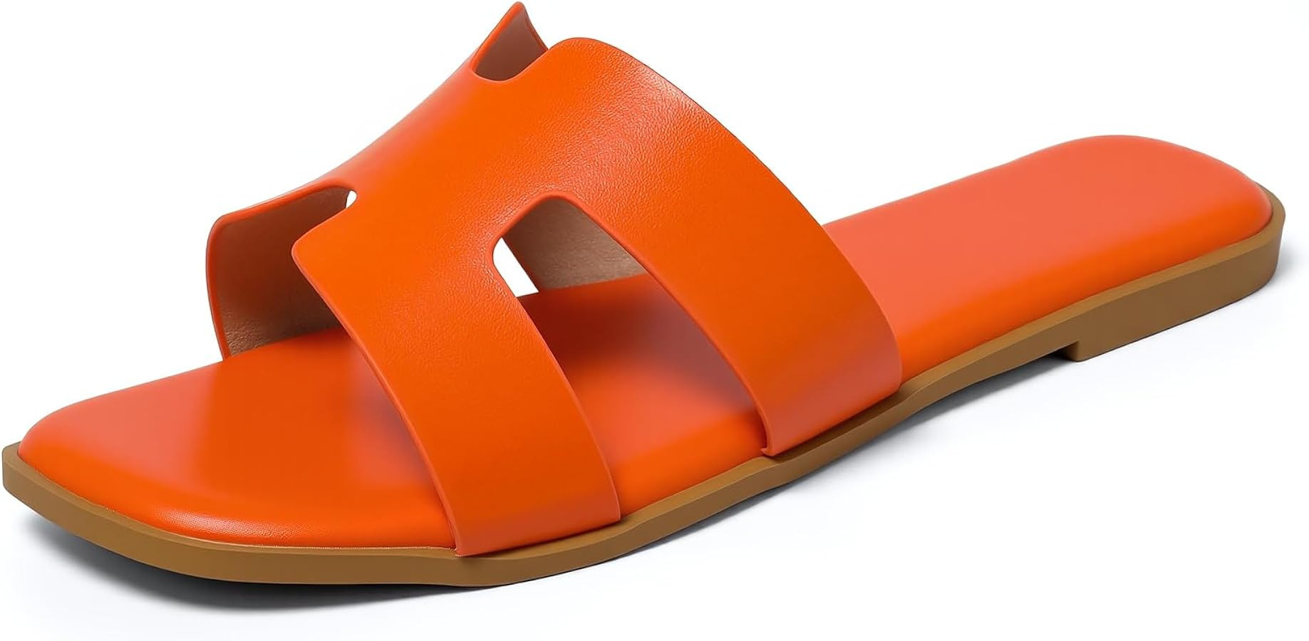 Women's Dressy Flat Sandals Comfortable Slip-On Slide Sandals | Amazon (US)
