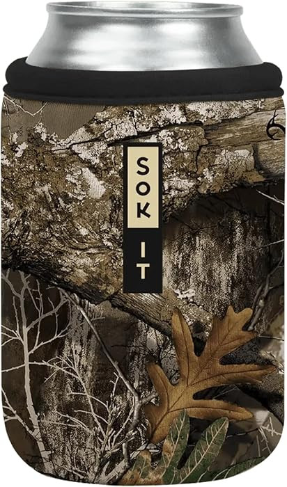 Sok It CanSok Sleeve for Beer & Soda Insulated Neoprene Cover (RealTree Edge Camouflage, 12oz Can... | Amazon (US)