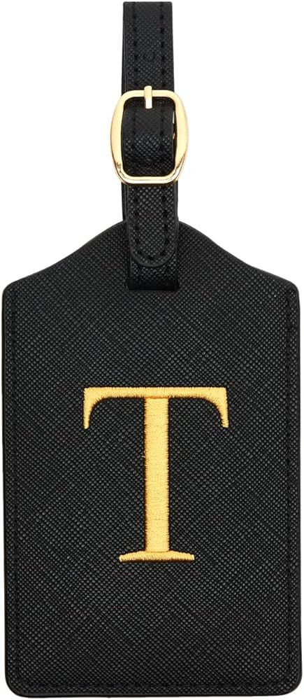 Luggage Tag PU Leather for Suitcase Baggage Handbag Travel Bag Label Suitcase Tag Suitcase Label ... | Amazon (US)