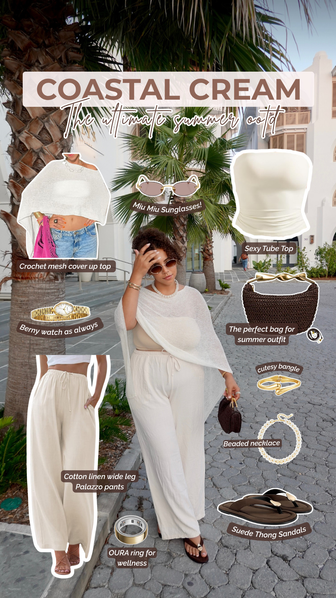 I always tell myself I don't need another vacation outfit... then I find one like this. 🤍 This was my birthday look for a beach date with my husband, and I couldn't stop thinking about how flattering and effortless it felt. Definitely one of my favorite outfits I've worn this summer. 

 #LTKootd #LTKMidsize #LTKBeauty