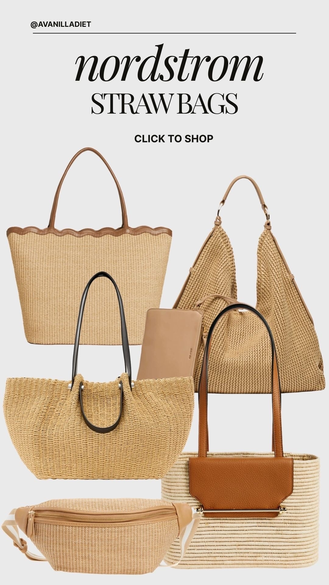 👜 Nordstrom straw bags 👜
The ultimate warm-weather accessory 🤎
#strawbag #nordstromstyle #springaccessories #summerready #ltkstyle #neutralvibes

#LTKTravel #LTKSeasonal