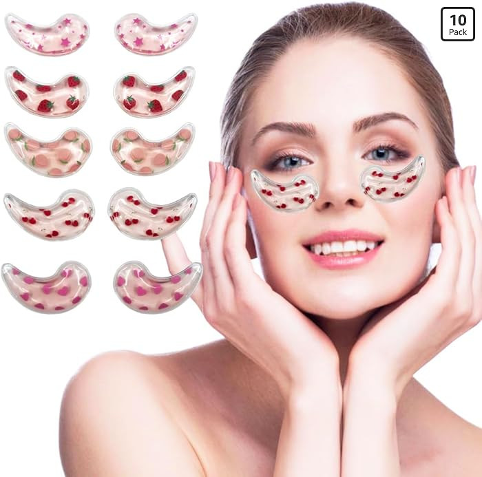 Reusable Gel Eye Ice Pack, Cooling Eye Pad, Hot ＆ Cold Treatment for Eye Strain, Eye Swelling, ... | Amazon (US)