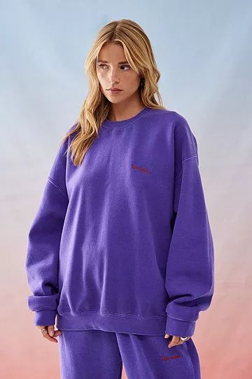 iets frans... Deep Purple Sweatshirt | Urban Outfitters (EU)