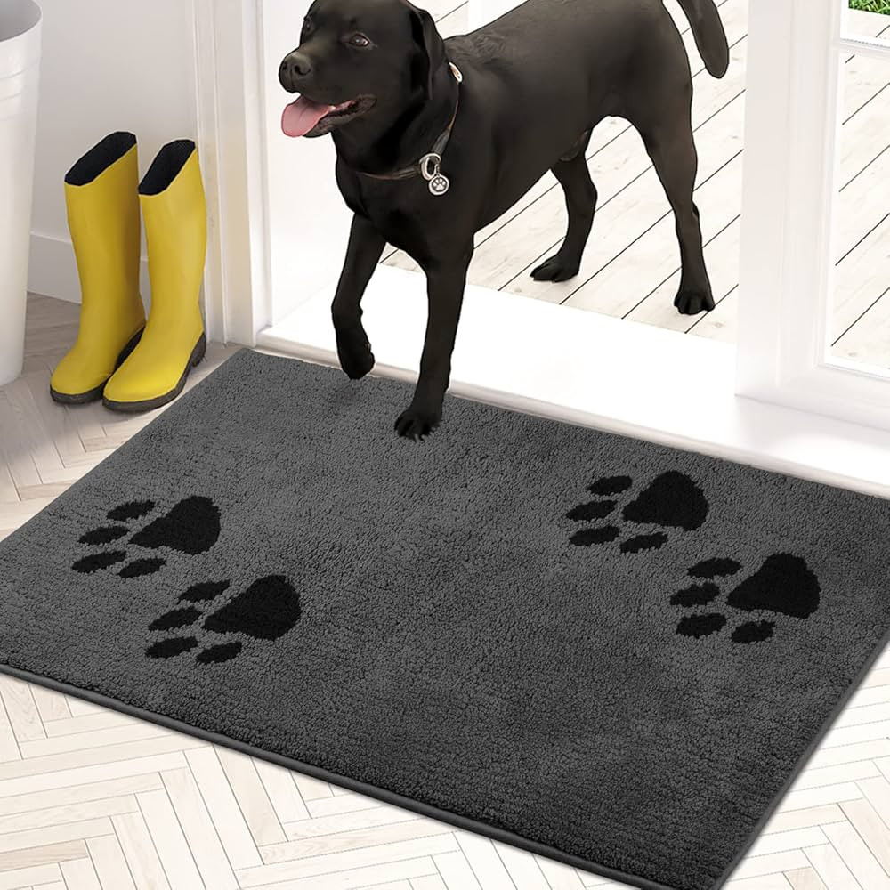 PURRUGS Dirt Trapper Door mat 23.5" x 35.5", Non-Skid/Slip Machine Washable Entryway Rug, Welcome... | Amazon (US)