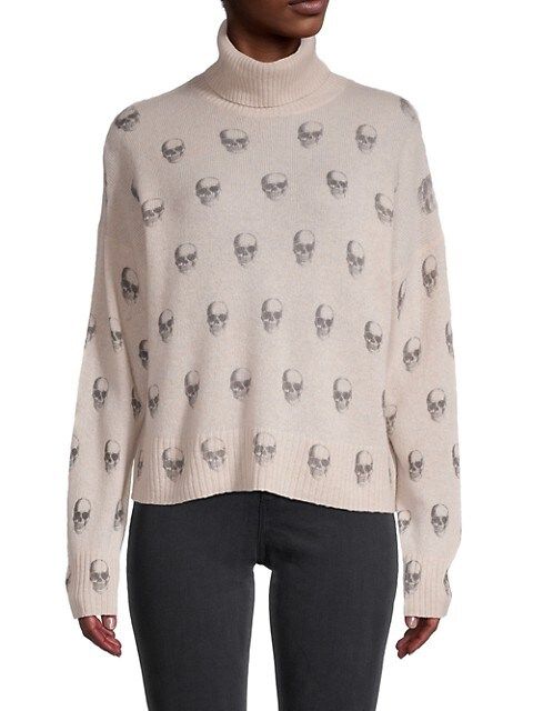 360 Cashmere Miley Skull-Print Cashmere Sweater on SALE | Saks OFF 5TH | Saks Fifth Avenue OFF 5TH