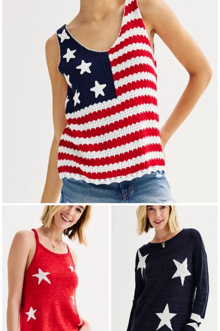 The perfect holiday tops on sale at Kohls! Patriotic! 

Red white and blue, flag top, red stars, 4th of July outfit, summer outfit

#LTKFindsUnder50 #LTKStyleTip #LTKSeasonal