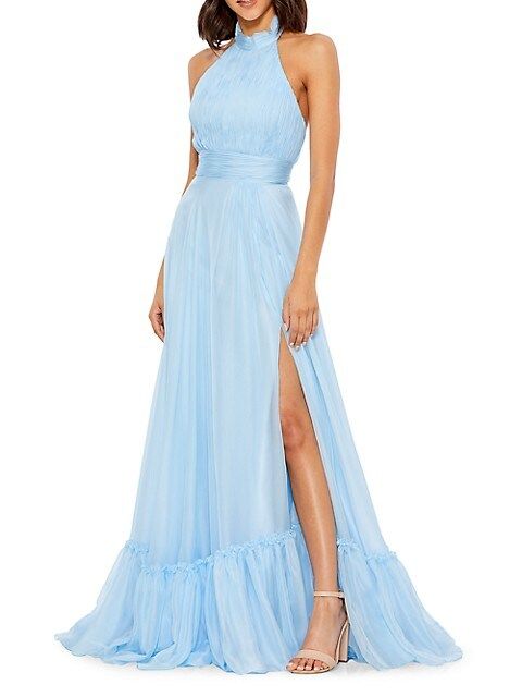 Chiffon Tiered Gown | Saks Fifth Avenue