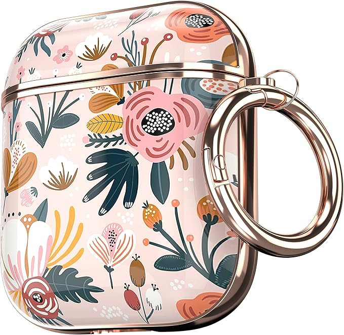 Maxjoy for AirPods Case Cover, Flower AirPod Case Hard Protective Shockproof Cute Air Pod 2 Case ... | Amazon (US)