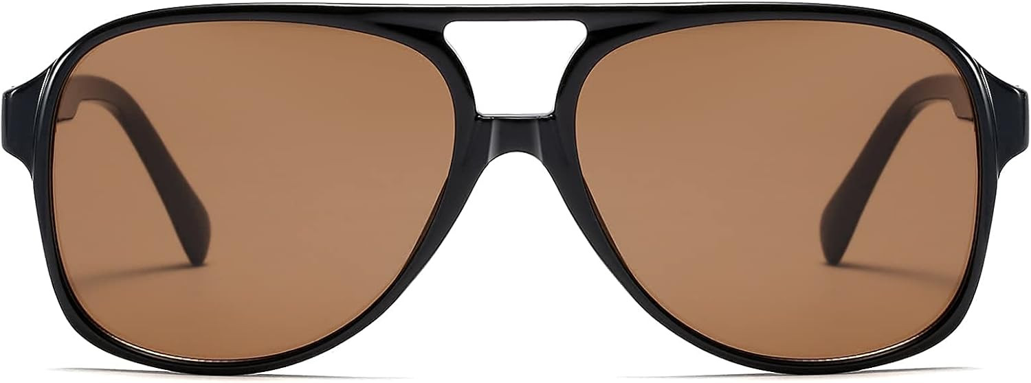 SDINM Vintage Retro 70s Sunglasses for Women Men Classic Aviator Sunglasses UV400 Protection | Amazon (US)