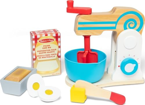 Melissa & Doug Wooden Make-a-Cake Mixer Pretend Play Baking Set | Amazon (US)
