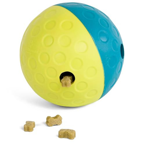 Outward Hound by Nina Ottosson Treat Tumble Interactive Puzzle Ball Dog Toy, Level 1 Beginner, Blue, Small (4.75" Diameter) | Amazon (US)