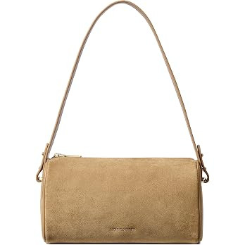 BOSTANTEN Shoulder Bag for Women Suede Leather Crossbody Purse with 2 Strap | Amazon (US)