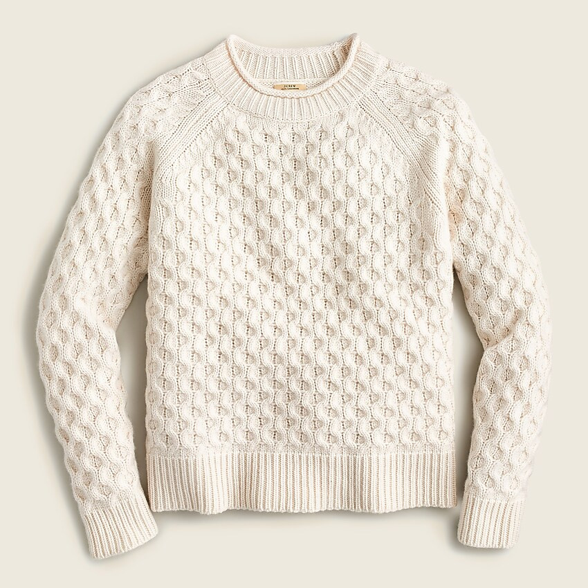 Honeycomb cashmere rollneck™ sweater | J. Crew US