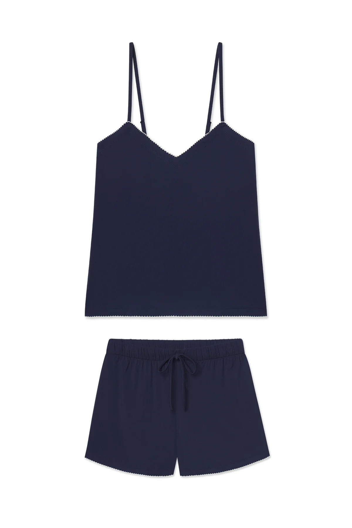 DreamModal Cami Shorts Set in English Navy | Lake Pajamas