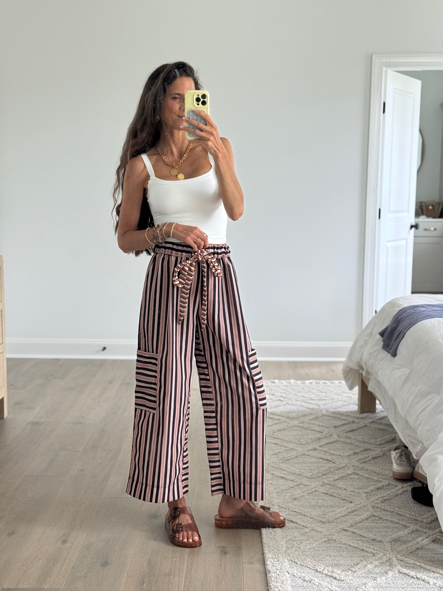 These striped wide-leg pants are the definition of effortless summer style. Lightweight, comfortable, and easy to dress up or down for everything from vacation days to casual dinners.

#LTKSeasonal #LTKmomlife #LTKgrwm