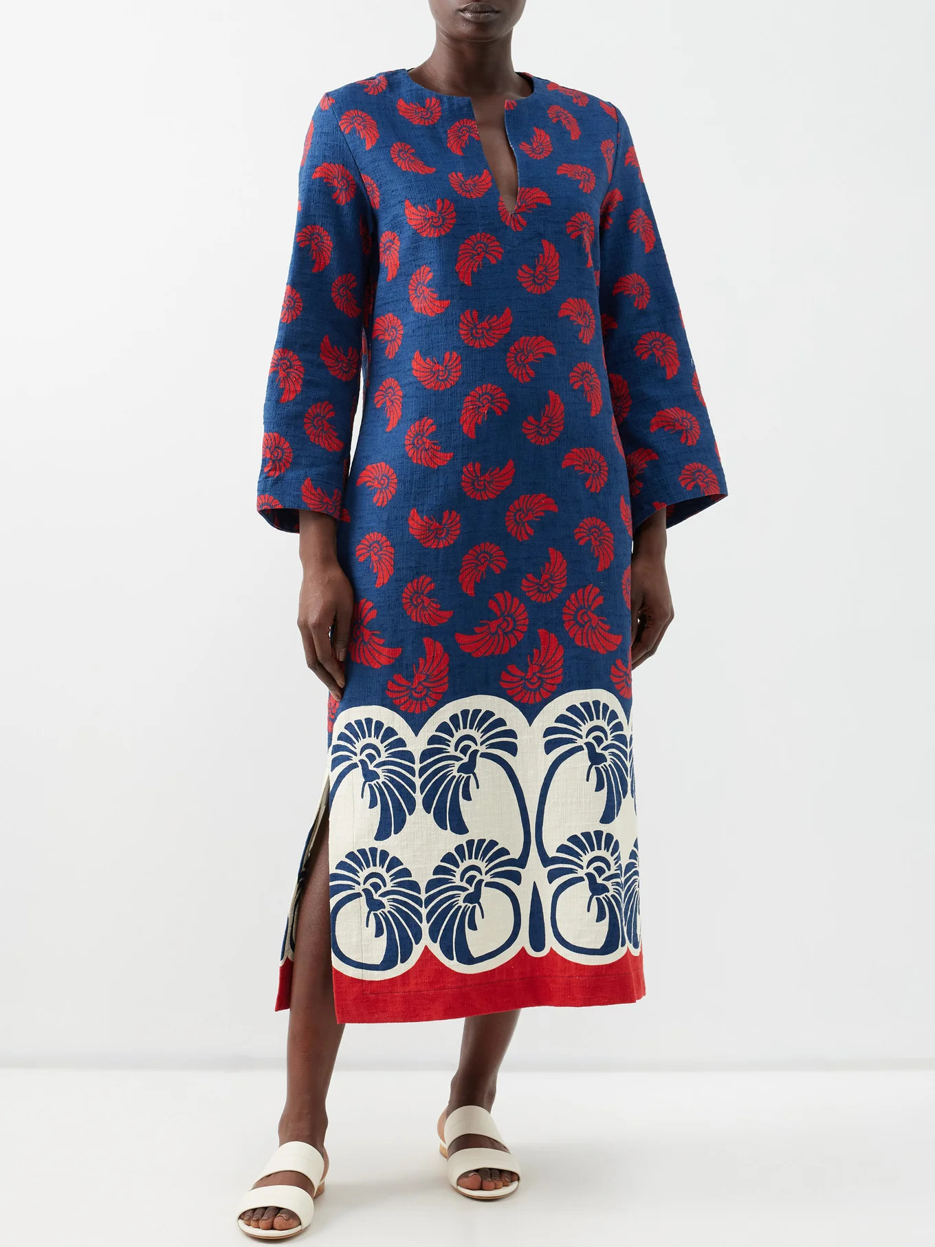 The Kaftan floral-print cotton-blend dress | La DoubleJ | Matches (APAC)