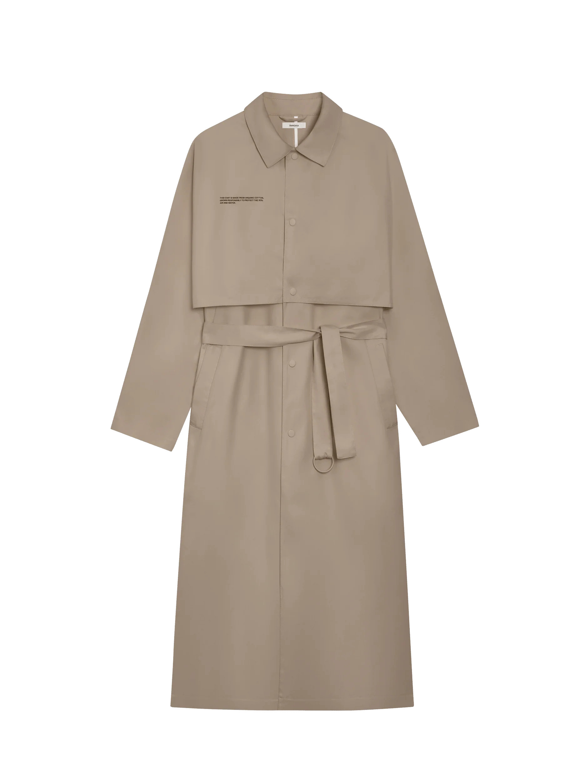 Organic Cotton Trench Coat - Taupe - Pangaia | The Pangaia (EU, UK, AUS)