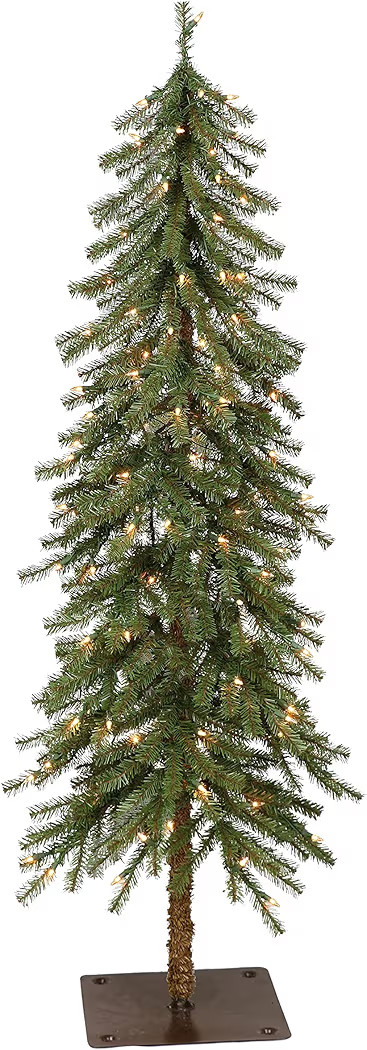 Puleo International Pre-Lit 4' Alpine Artificial Christmas Tree with 100 Lights, Green | Amazon (US)