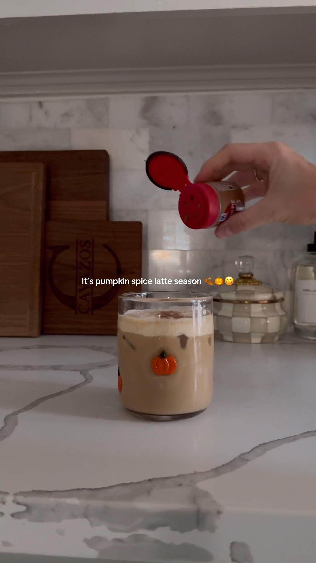 At home pumpkin spice latte! Love my new breville!!

#LTKHome