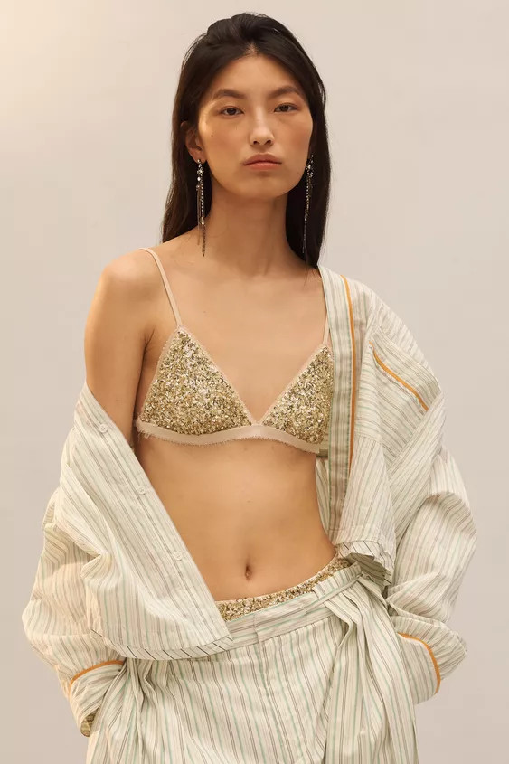 LIMITED EDITION SEQUINNED BRA | Zara DE