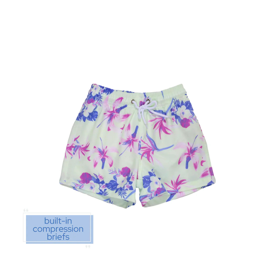 Harbor Hideaway Youth Trunks | Blueberry Bay Swimwear