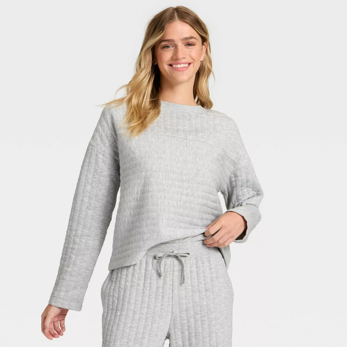 Women's Quilted Lounge Sweatshirt - Auden™ | Target
