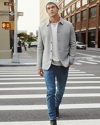 Slim Light Wash 4-Way Hyper Stretch Jeans | Express