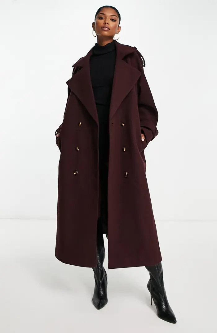 ASOS DESIGN Trench Coat | Nordstrom | Nordstrom