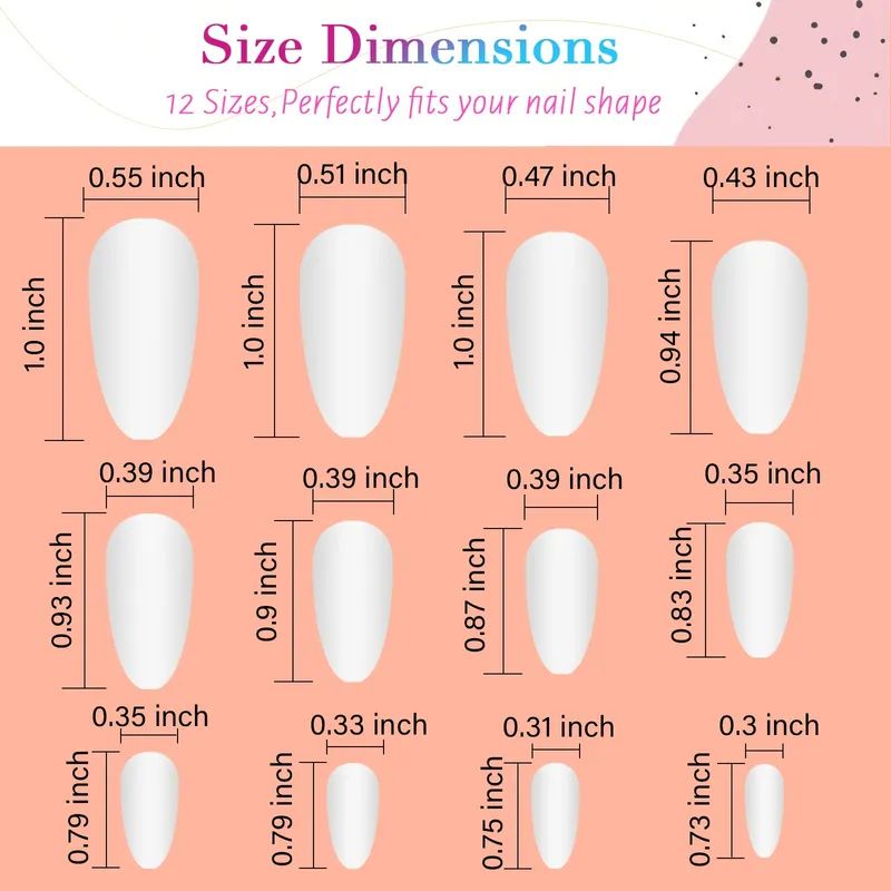 Press On Nails Medium, Almond Fake Nails With Nail Glue, Pink White Gradient False Nails With Des... | Temu Affiliate Program