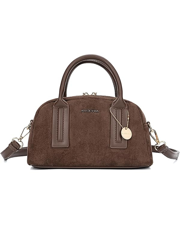 ALEX&MIA Women's Small Suede Crossbody Bags – Vintage Top Handle Handbags with Adjustable Strap... | Amazon (US)