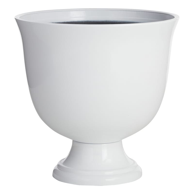 White Emilia Urn Planter, 12" | At Home