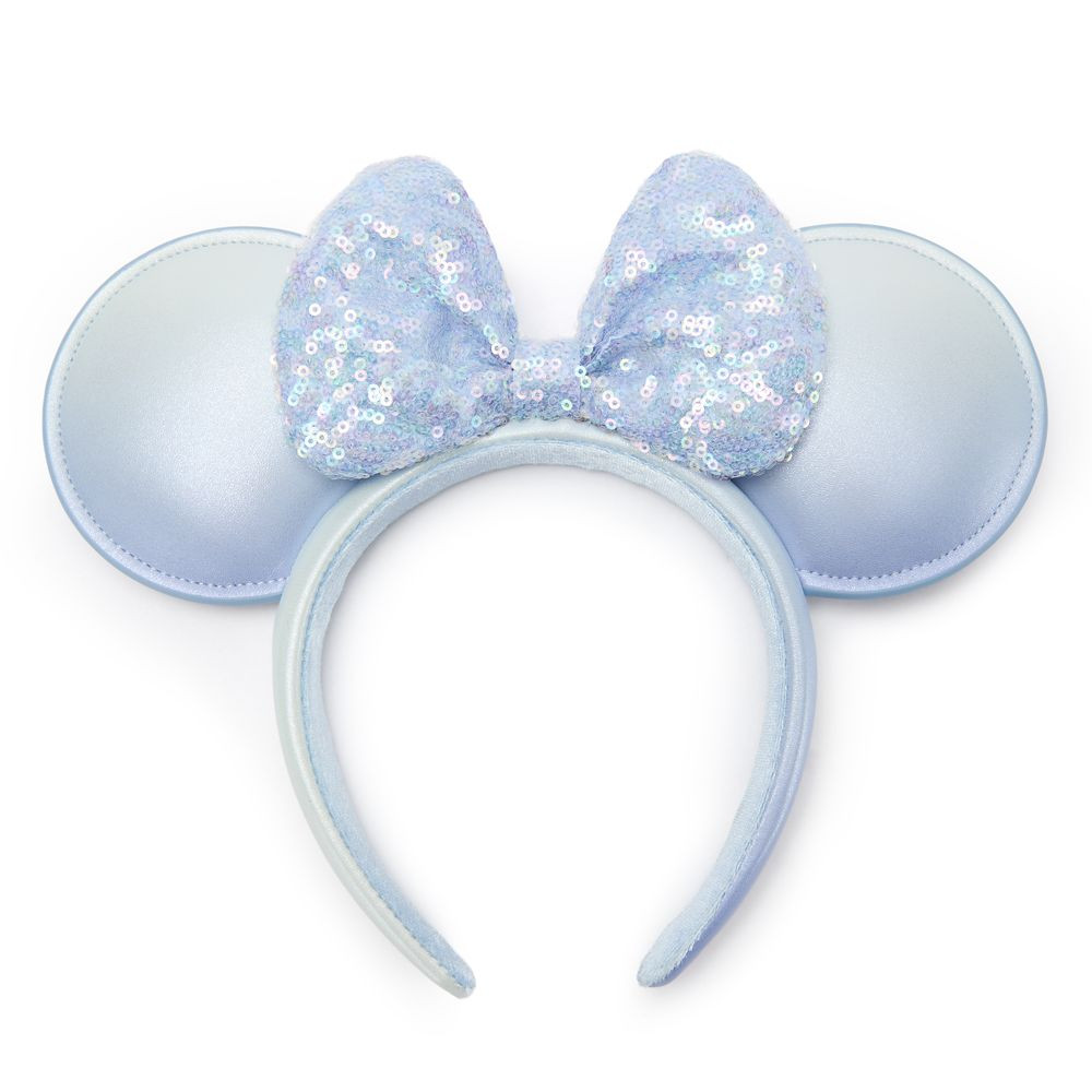Minnie Mouse Ear Headband for Adults – Winter Blue | Disney Store